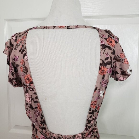 Maaji Maxi Dress Womens Size Medium Ditsy Fortunata Long Floral Pink Rayon - Picture 12 of 14